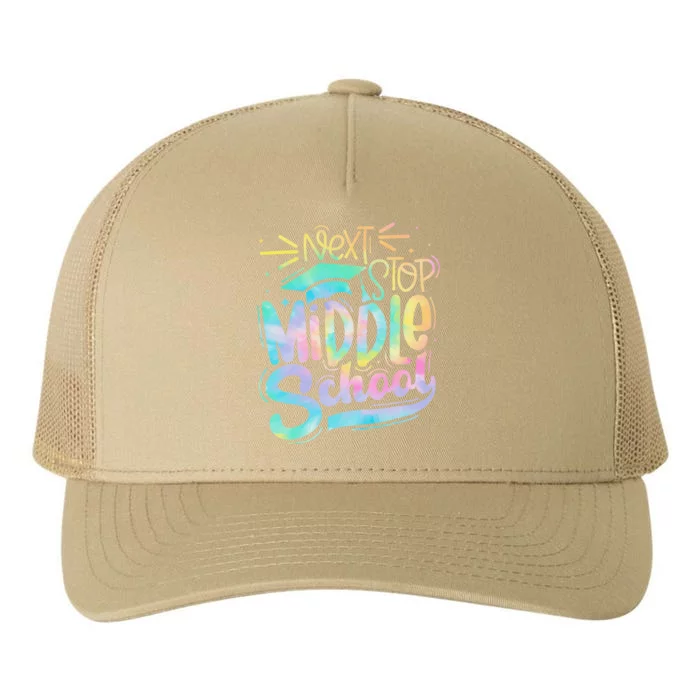 Next Stop Middle School Graduation Last Day Of School Yupoong Adult 5-Panel Trucker Hat