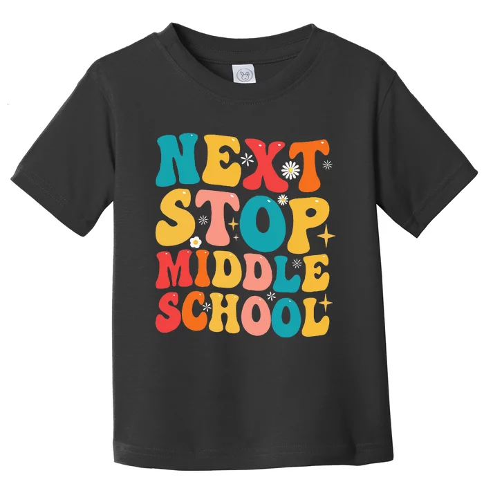 Next Stop Middle School Funny Graduate 5th Grade Graduation Toddler T-Shirt