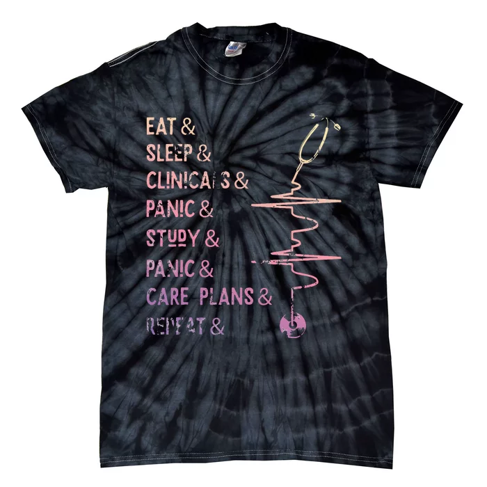 Nursing Student Medical School Nurse Tie-Dye T-Shirt