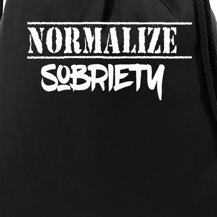 Normalize Sobriety Drawstring Bag