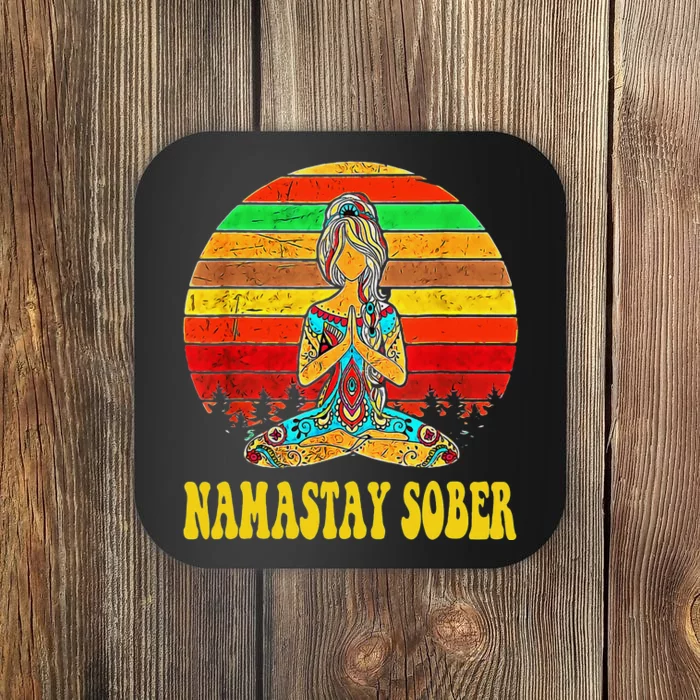 Namastay Sober Na Aa 12 Step Recovery Narcotics Anonymous Coaster