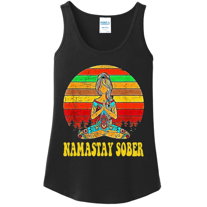 Namastay Sober Na Aa 12 Step Recovery Narcotics Anonymous Ladies Essential Tank