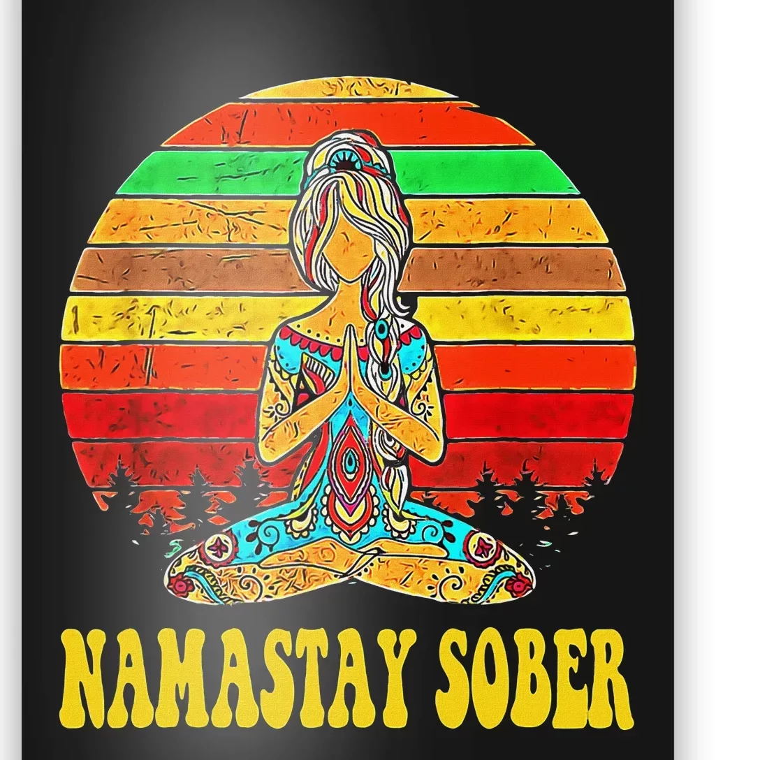 Namastay Sober Na Aa 12 Step Recovery Narcotics Anonymous Poster