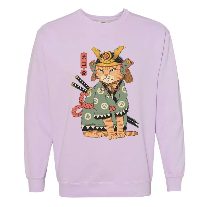 Neko Samurai Garment-Dyed Sweatshirt