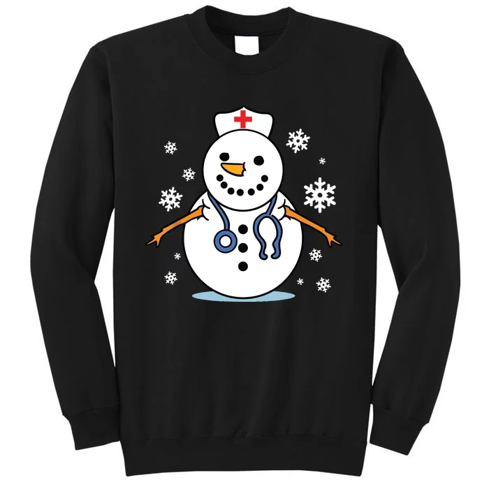 Nurse Snowman Nurse Christmas Tall Sweatshirt