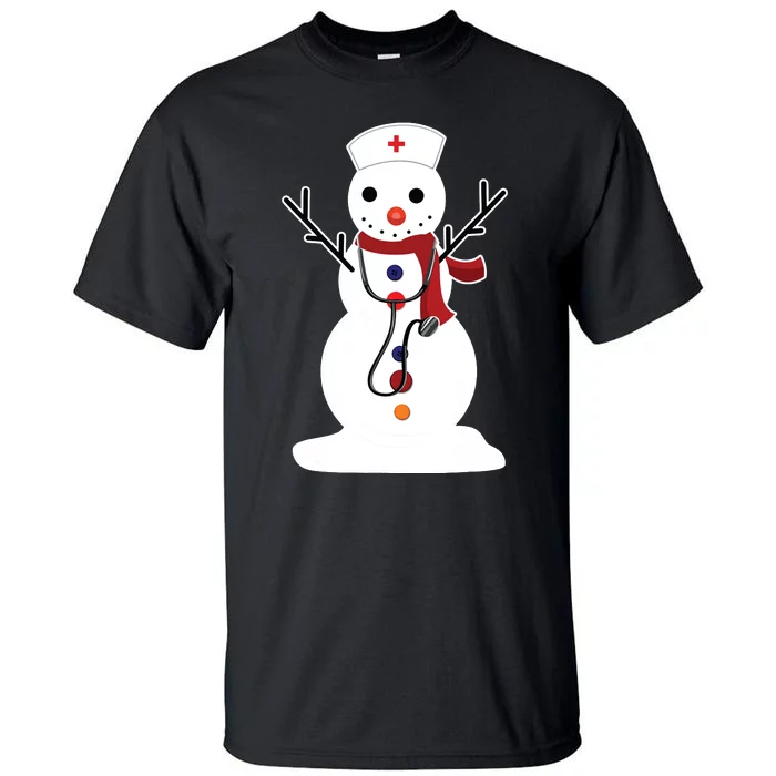 Nurse Snowman Nursing Rn Registered Funny Christmas Gifts Tall T-Shirt