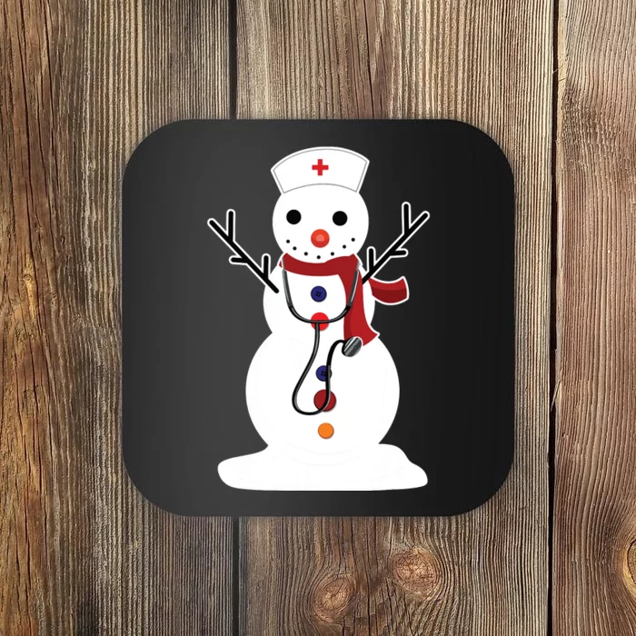 Nurse Snowman Nursing Rn Registered Funny Christmas Gifts Coaster