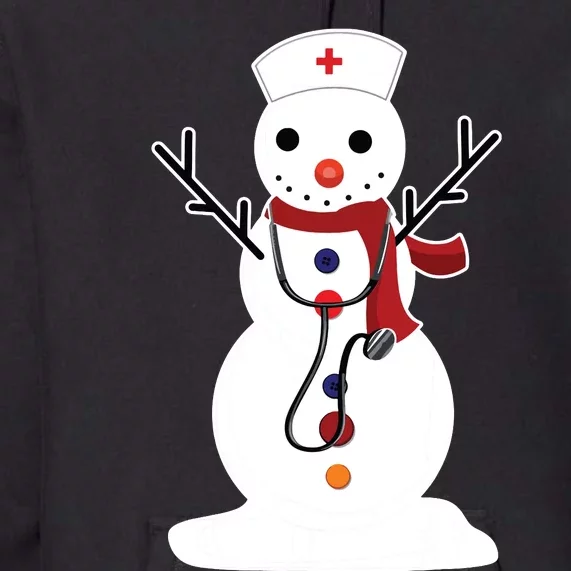 Nurse Snowman Nursing Rn Registered Funny Christmas Gifts Premium Hoodie