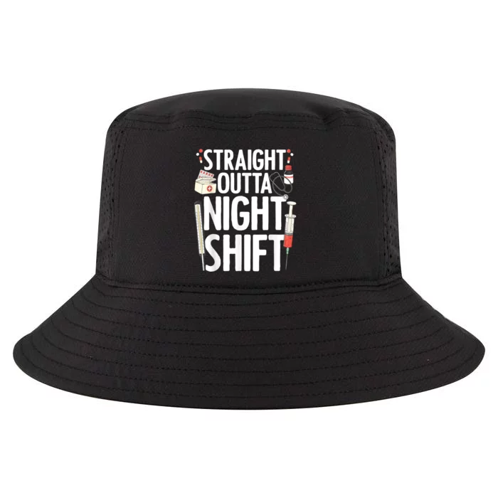 Night Shift Nurse For Men Women Emergency Registered Nurse Cool Comfort Performance Bucket Hat