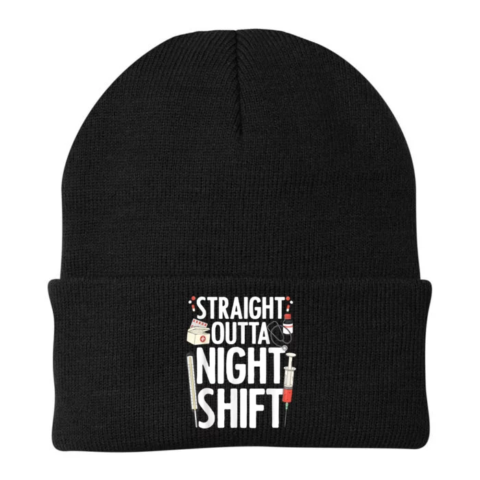 Night Shift Nurse For Men Women Emergency Registered Nurse Knit Cap Winter Beanie