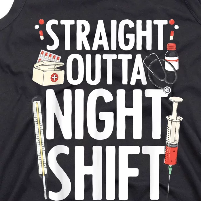 Night Shift Nurse For Men Women Emergency Registered Nurse Tank Top