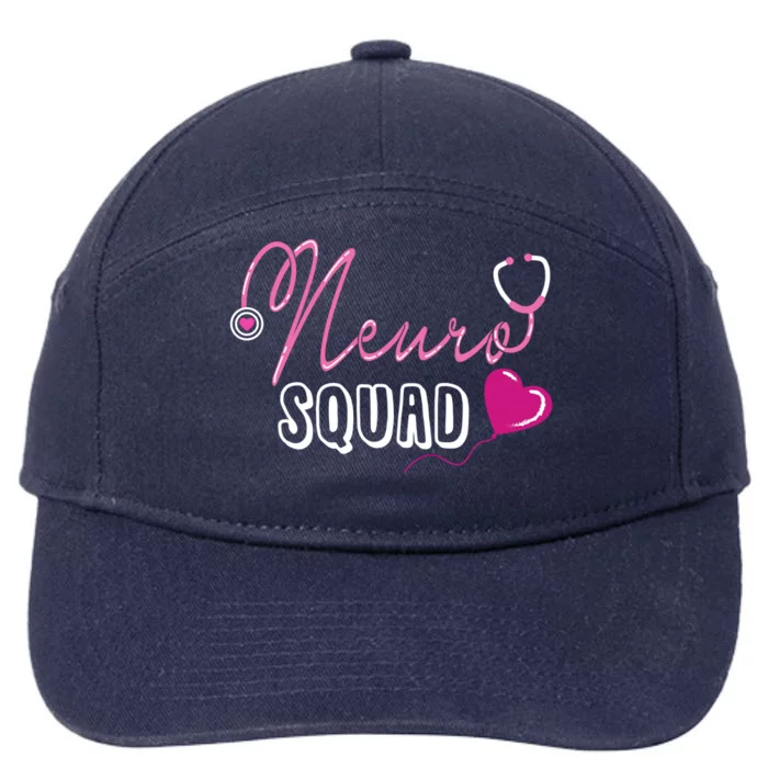 Neuro Squad Neurologist Gift Cool Gift 7-Panel Snapback Hat