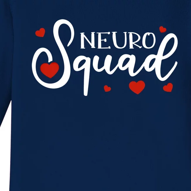 Neuro Squad Neurology Nurse Neuroscience Gift Baby Long Sleeve Bodysuit