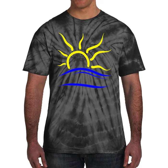 Naturist Symbol Nudist Tie-Dye T-Shirt