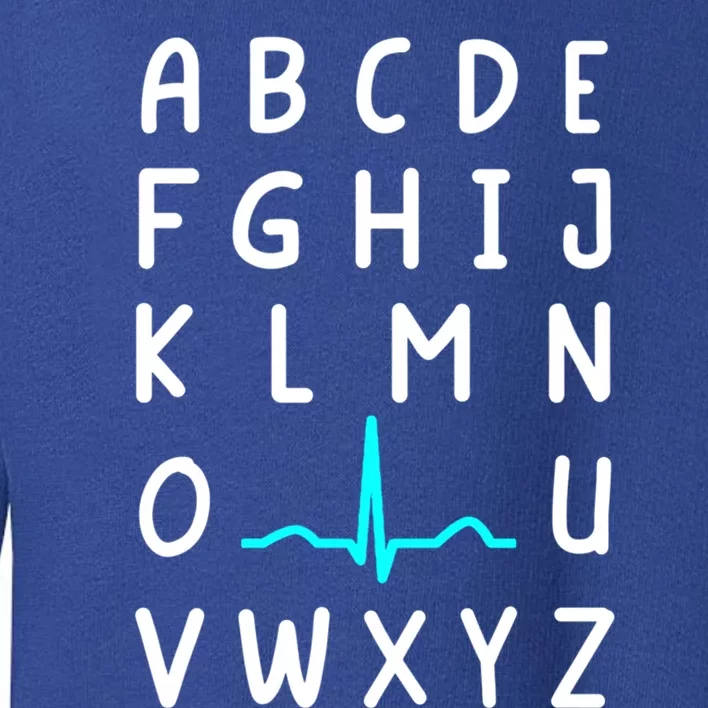 Nursing Student Nurse Pqrst Alphabet Ekg Funny Nurse Funny Gift Toddler Sweatshirt