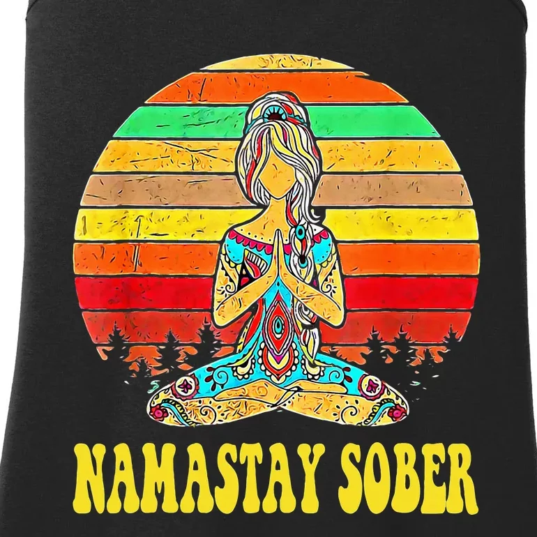 Namastay Sober Na Aa 12 Step Recovery Narcotics Anonymous Ladies Essential Tank