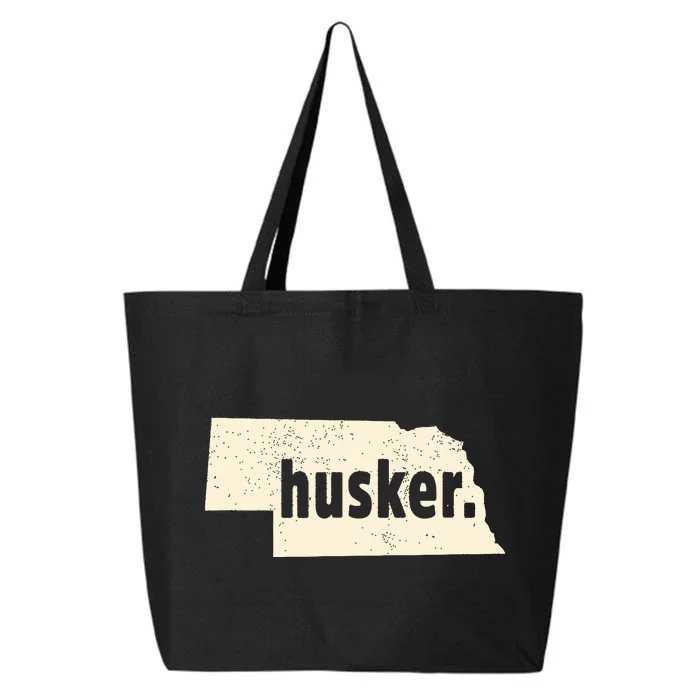 Nebraska State Nickname Husker Distressed 25L Jumbo Tote