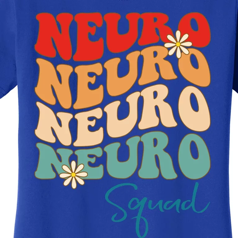 Neuro Squad Nurse Neurology Groovy Medical Neuroscience Gift Women's T-Shirt