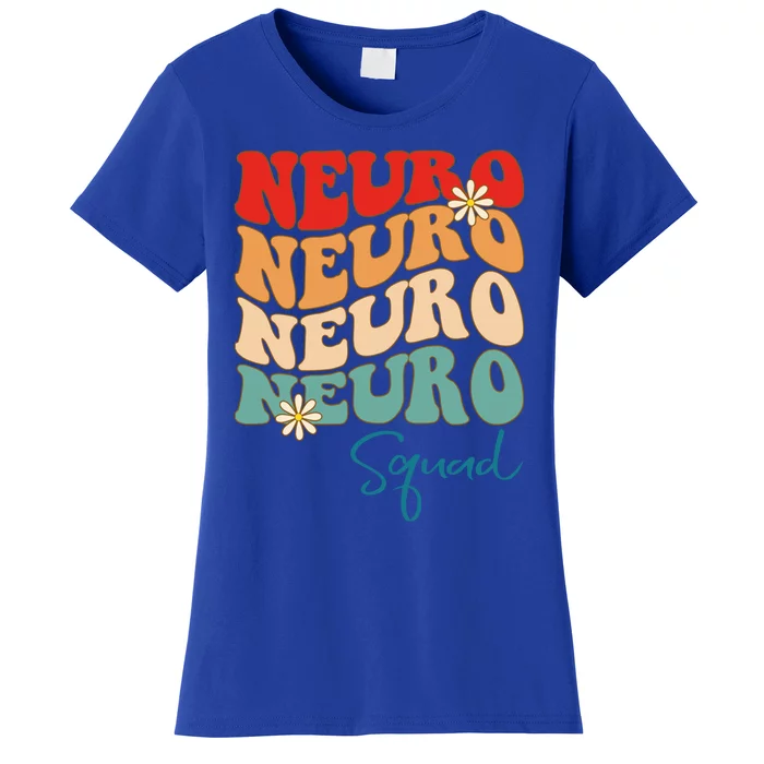 Neuro Squad Nurse Neurology Groovy Medical Neuroscience Gift Women's T-Shirt