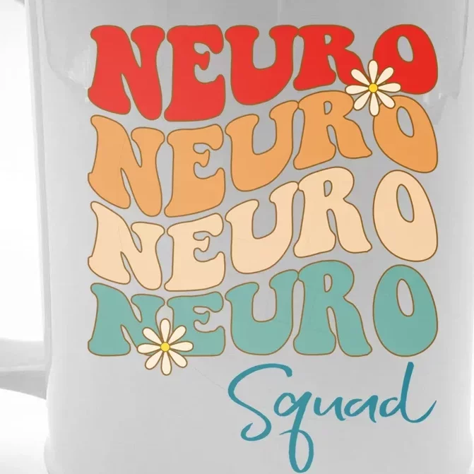 Neuro Squad Nurse Neurology Groovy Medical Neuroscience Gift Front & Back Beer Stein