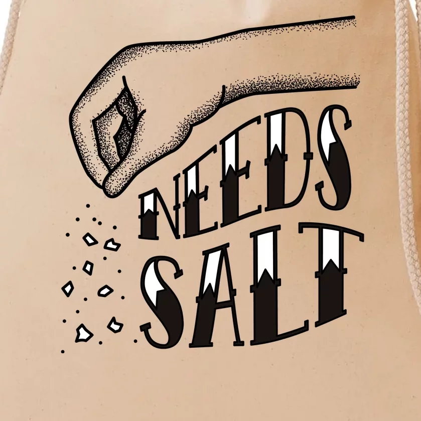 Needs Salt Drawstring Bag