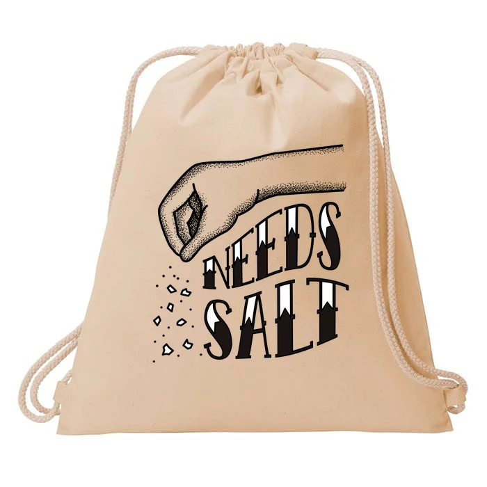 Needs Salt Drawstring Bag