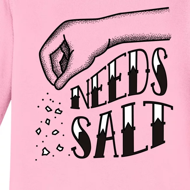 Needs Salt Baby Long Sleeve Bodysuit