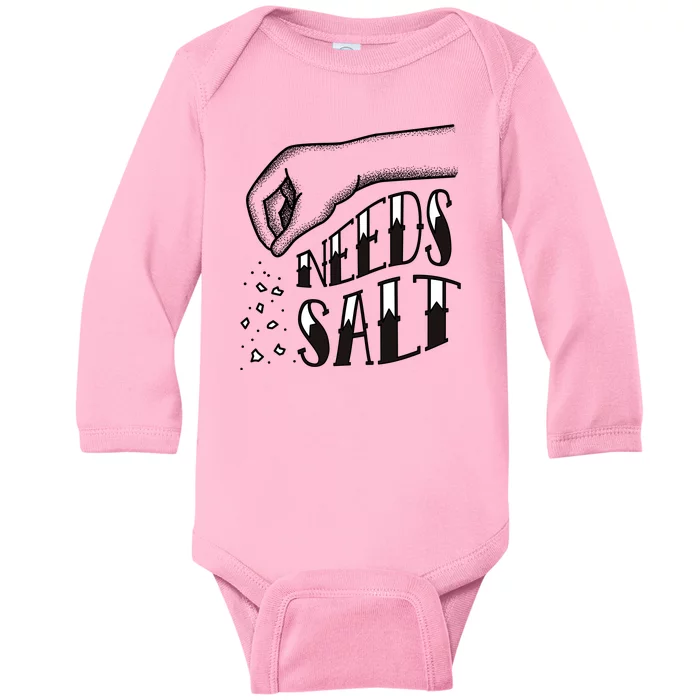 Needs Salt Baby Long Sleeve Bodysuit