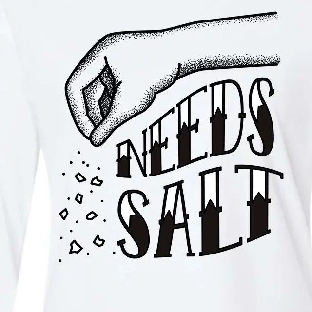 Needs Salt Womens Cotton Relaxed Long Sleeve T-Shirt