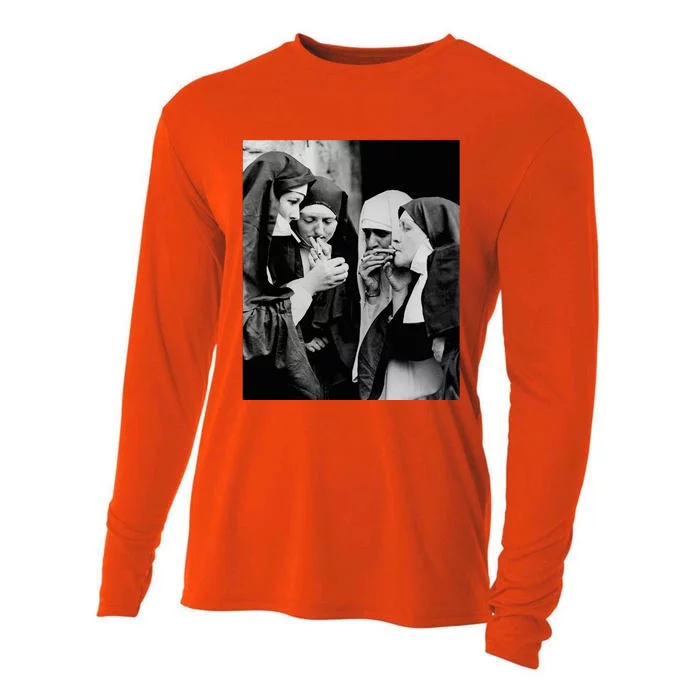 Nuns Smoking Cooling Performance Long Sleeve Crew