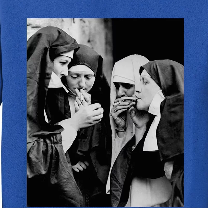 Nuns Smoking Tall Sweatshirt