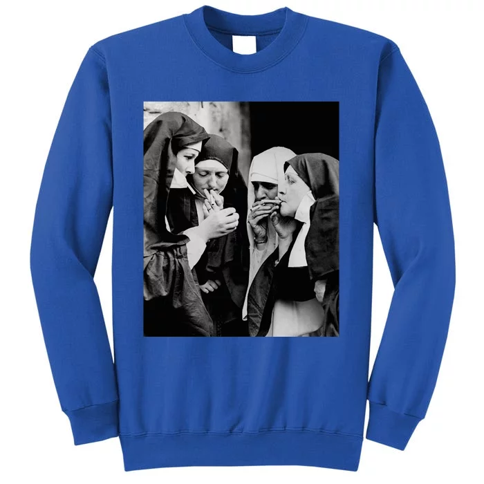 Nuns Smoking Tall Sweatshirt