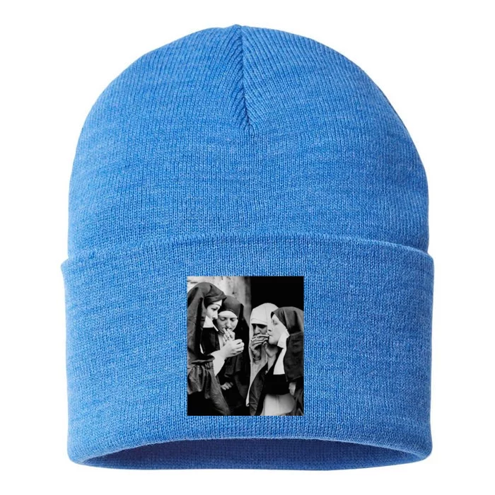 Nuns Smoking Sustainable Knit Beanie