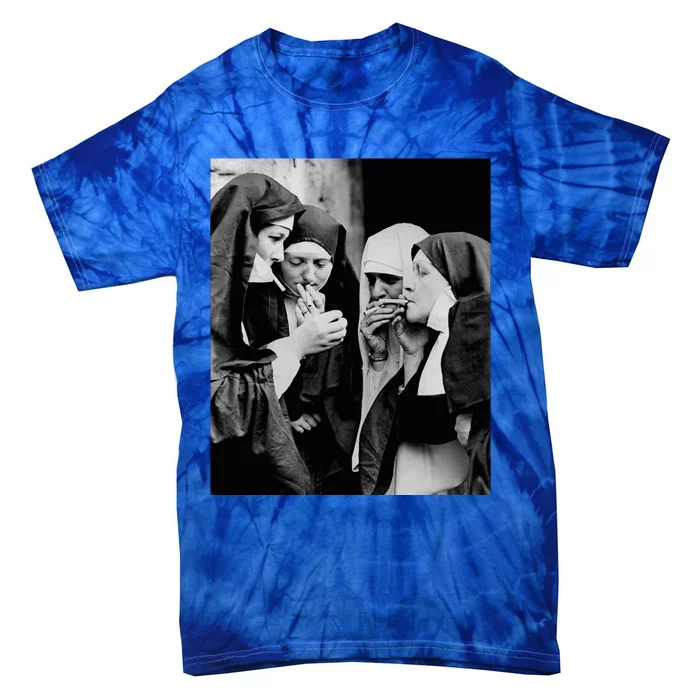 Nuns Smoking Tie-Dye T-Shirt