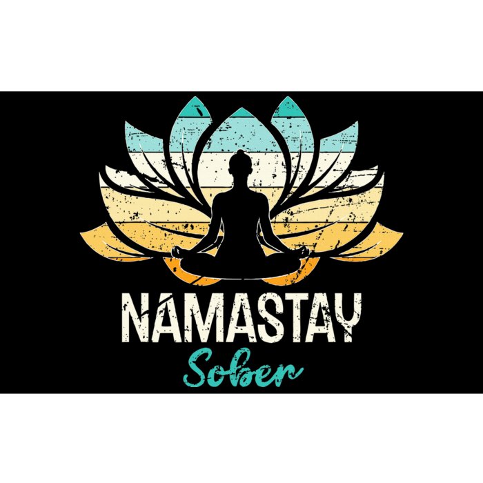 Namastay Sober NA AA 12 Step Recovery Bumper Sticker