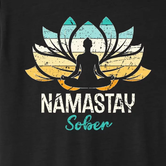 Namastay Sober NA AA 12 Step Recovery ChromaSoft Performance T-Shirt