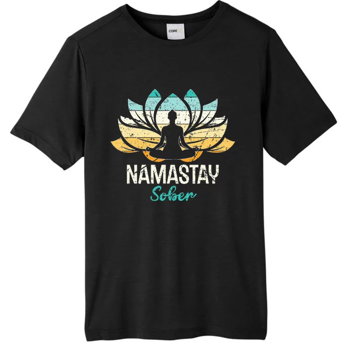 Namastay Sober NA AA 12 Step Recovery ChromaSoft Performance T-Shirt