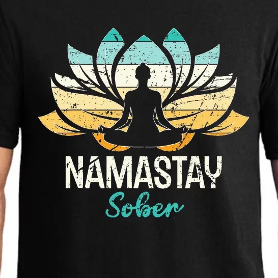 Namastay Sober NA AA 12 Step Recovery Pajama Set