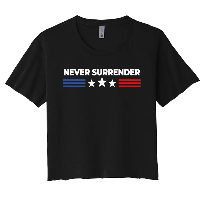 Never Surrender Never Surrender Women's Crop Top Tee