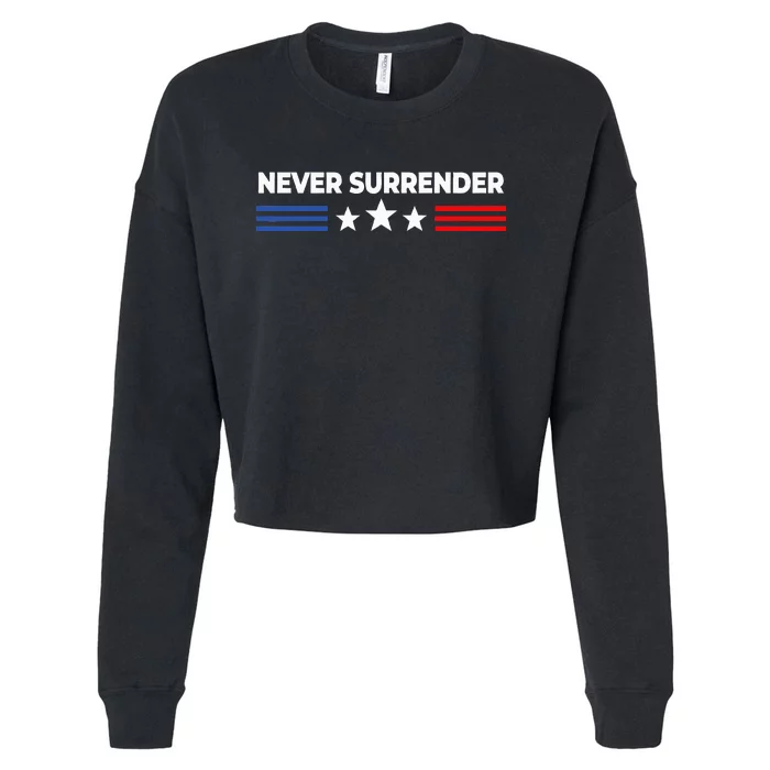 Never Surrender Never Surrender Cropped Pullover Crew