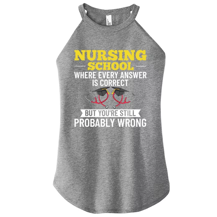 Nurse Student Nursing School Education Graduate Great Gift Women’s Perfect Tri Rocker Tank