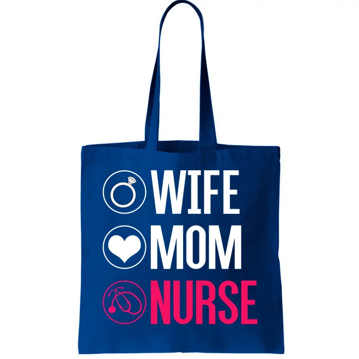 Nursery Stethoscope Nursing Gift Wife Mom Nurse Gift Tote Bag