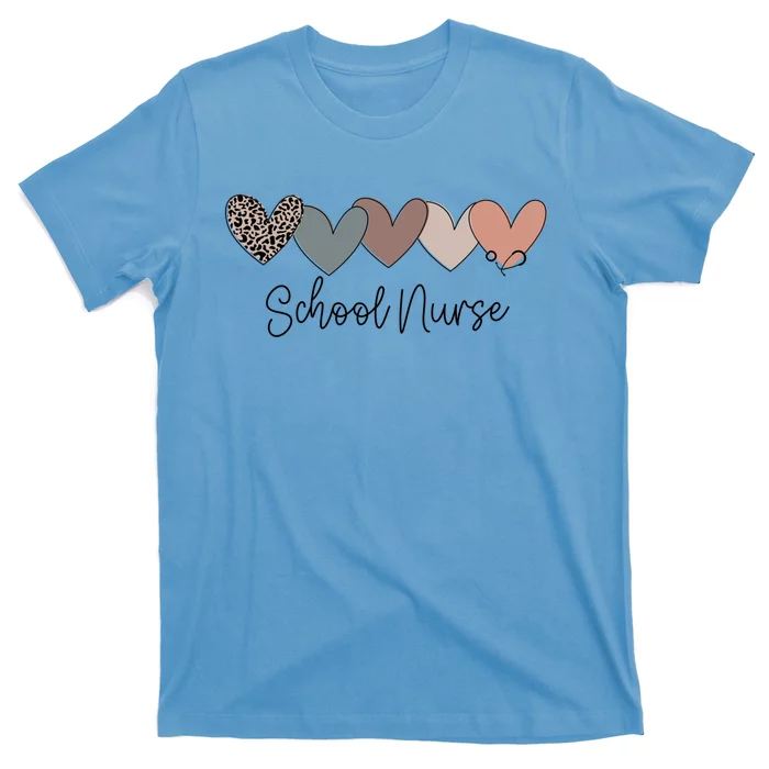 Novelty School Nurse Life Heart Love Nurse Week Gift T-Shirt