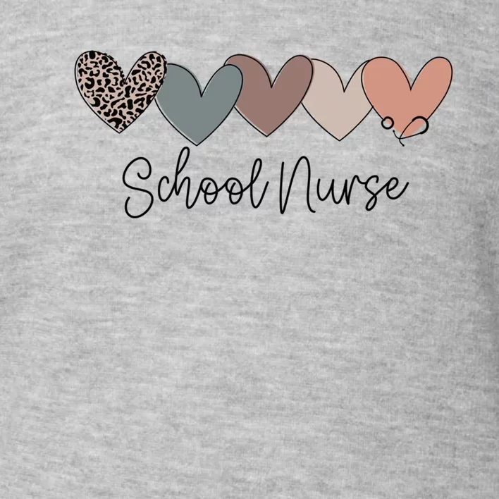 Novelty School Nurse Life Heart Love Nurse Week Gift Toddler Sweatshirt