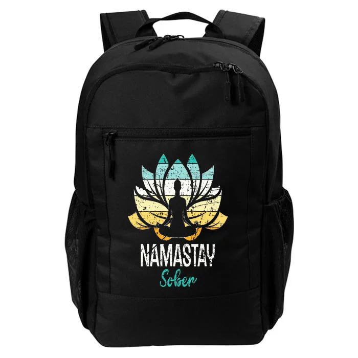 Namastay Sober NA AA 12 Step Recovery Narcotics Anonymous Daily Commute Backpack