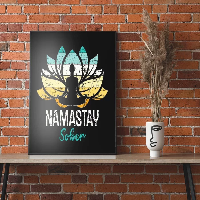 Namastay Sober NA AA 12 Step Recovery Narcotics Anonymous Poster