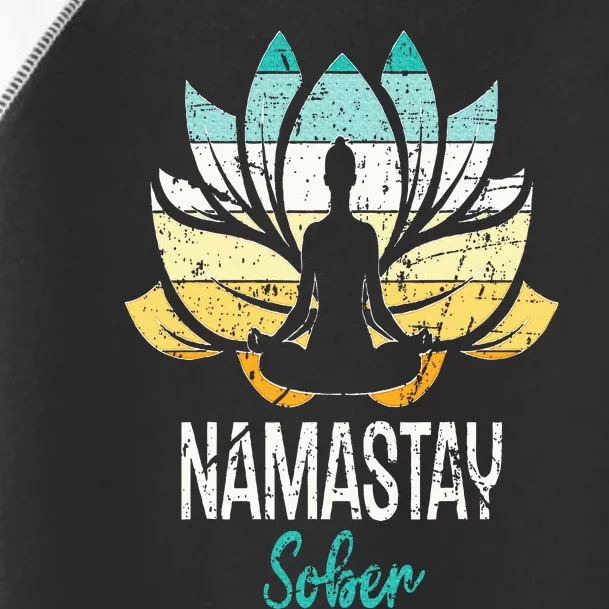 Namastay Sober NA AA 12 Step Recovery Narcotics Anonymous Toddler Fine Jersey T-Shirt