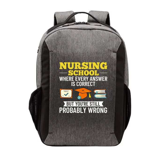 Nurse Student Nursing School Education Graduate Gift Vector Backpack