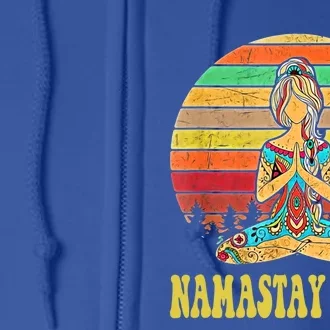 Namastay Sober Na Aa 12 Step Recovery Narcotics Anonymous Great Gift Full Zip Hoodie