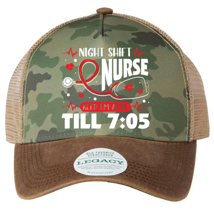 Night Shift Nurse Keep Em Alive Night Shift Nurse Gift Legacy Tie Dye Trucker Hat